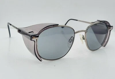 Vintage U.S. Safety Silver Oval Metal Sunglasses USA FRAMES ONLY - Image 1 of 4