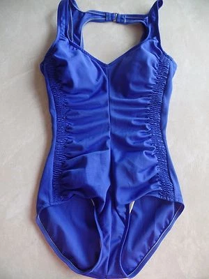 NUEVO señoras OCEAN AVENUE TRAJE DE BAÑO 1 pieza forrado azul adelgazante talla 10 mediano Foto 1 de 4