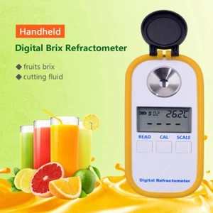 Digital Refractometer Brix Meter Sugar Content Tester for Fruit Juice Syrup Ade - Picture 1 of 11