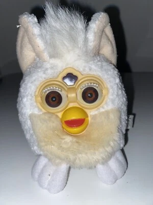 Vintage Furby Buddies Soft Plush Bean Toy White 1999 70-700 Tiger Electronics 5” - Image 1 of 2