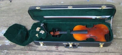Knilling Signed Case, Bow & German Full Size Violin # 39754 - Image 1 of 4
