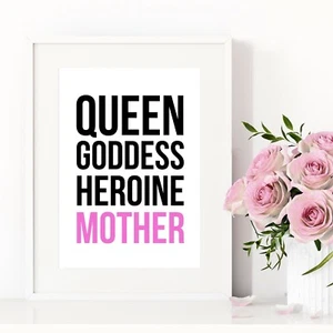 Mum Definition Quote Print Mothers Day Gift From Son Daughter Birthday Gift 235 - Picture 1 of 3