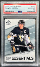 2011 SP Authentic Sidney Crosby PSA 10 GEM MINT Pittsburgh Penguins Card #176