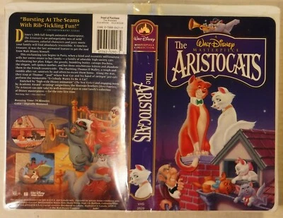 THE ARISTOCATS – DISNEY MASTERPIECE VHS TAPE # 2529 – 79 MIN. PLAY TIME- INSERTS - Image 1 of 4