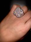 3.20Ct Round Cut Real Moissanite Men's Wedding Pinky Ring 14K White Gold Plated
