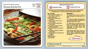Chinese Pork Stir-Fry #61 - Spicy - My Favourite Recipes Cardmark Card - Picture 1 of 1