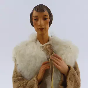 Krippenfigur Holz bekleidet geschnitzt 22,5 cm Holzschnitzerei Oberammergau (17) - Bild 1 von 16
