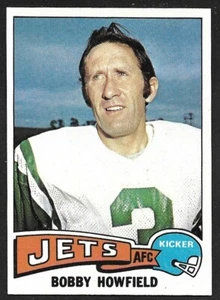 Bobby Howfield 1975 Topps Football #232 jets Nueva York casi nuevo A - Imagen 1 de 2