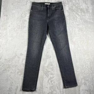Levi's Women's 721 High Rise Skinny Jeans Black Stretch Denim 28" Inseam - Picture 1 of 8