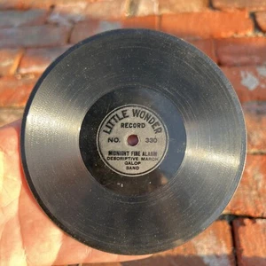 Old LITTLE WONDER RECORDS No. 330 Midnight Fire Alarm 78 RPM Columbia Record - Picture 1 of 2