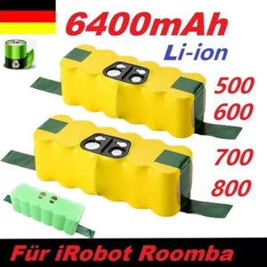 BATTERIA 6400mAh per iRobot Roomba 500 600 700 800 595 620 650 780 880 870 R3 ACCU - Foto 1 di 24