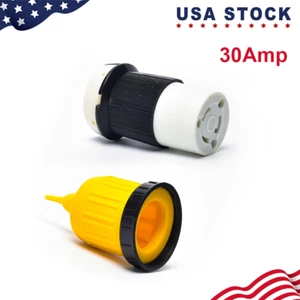 Replacement Cord End for 30 Amp Female Twist Lock End with Weatherproof Cover - Foto 1 di 4
