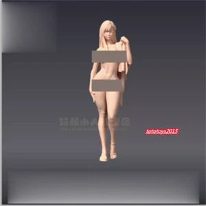 1/43 Sexy Towel Girl Scene Prop Minitures Figures Doll For Cars Vehicles Model - Picture 1 of 6