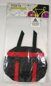 Cycling Storage INVICTA Parts Accessories Bag NOS Black Red Biking Travel - Picture 1 of 5