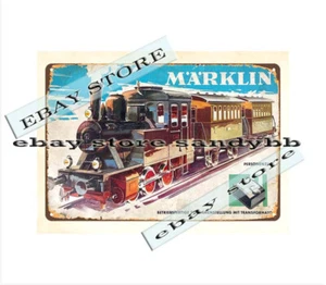 Marklin HO Stärke elektrischer Modellzug Retro Spielzeug Metall Blech Schild Wand Schlafzimmer - Bild 1 von 4