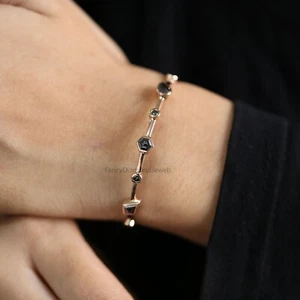 Mix Shape Black Color Diamond Bracelet Anniversary Gift Bracelet KDN2284 - Picture 1 of 9