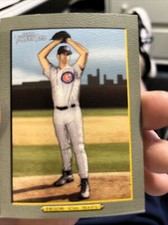 2005 Topps Turkey Red Blue Chicago Cub Ad Back #225 Mark Prior Blue Sky