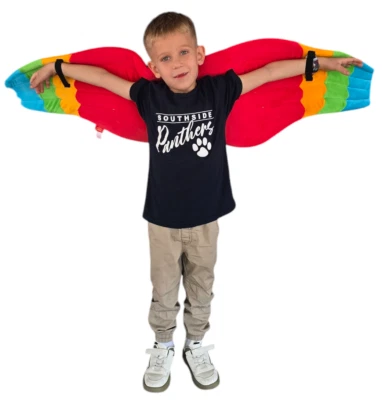 Child Full Length Bird Costume Accessory Parrot Wings  - Image 1 of 4
