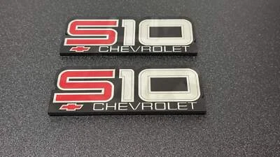 LUCID MADE DESIGNS Chevrolet Chevy First Gen S10 Fender Emblem Pair repop