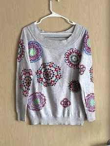 DESIGUAL Sexy Shoulder Sweater Gray Size XL, US L $115.00 - Picture 1 of 7