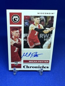 2021-22 Panini Chronicles Draft Picks Rookie Signatures Micah Potter Auto