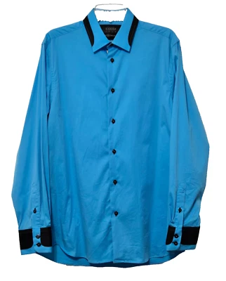 Lote de 3 camisas de vestir Coogi grandes 16,5/17 de lujo bordadas puños abatibles en contraste Foto 1 de 4