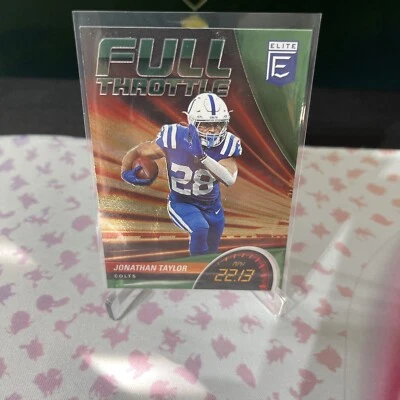 2022 Panini Donruss Elite - Full Throttle Green #FT1 Jonathan Taylor - Image 1 of 2