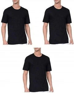 Nautica Men's 3-Pack Crew Neck Classic Fit Stretch Cotton T-Shirt, Black, Size S - Picture 1 of 3