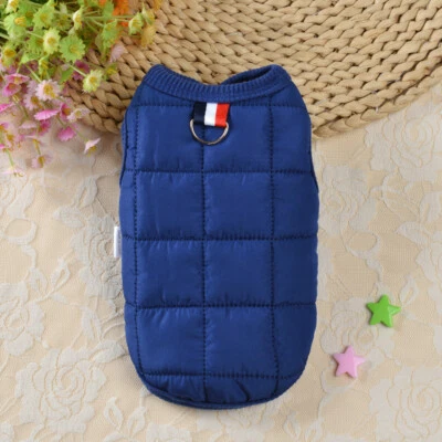 Traction Warm Pet Dog Coats Jacket Outdoor Winter Outfit Vest Puppy Coat Cloth - Image 1 of 4