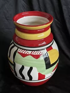 CLARICE CLIFF BIZARRE "SUNSPOTS" VASE - Picture 1 of 3