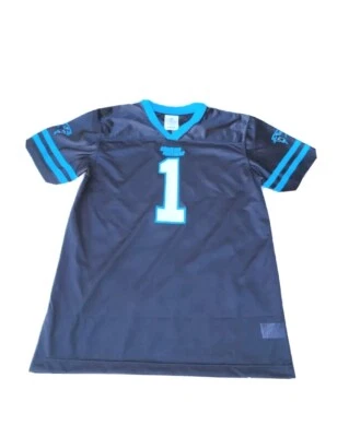 Camiseta preta Carolina Panthers #1 Cam Newton NFL Team Apparel Youth tamanho 2XL - Imagem 1 de 4