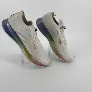 Brooks Levitate 5 StealthFit Run Proud Pride White Running Shoes Womens Size 9.5 - Picture 1 of 15