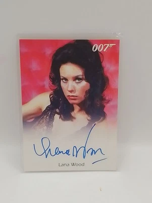JAMES BOND 007 AUTOGRAPHS & RELICS TRADING CARDS LANA WOOD AUTOGRAPH CARD - Image 1 of 2