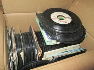 OVER 250 45 RPM 7" RECORDS SEE PICS HUGE LOT 1950s -80S DOO-WOP RB POP ROCK - Picture 1 of 11