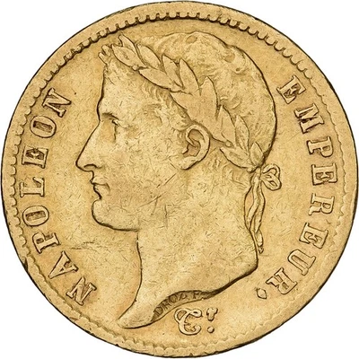 [#1213578] Francia, 20 francos, Napoleón I, 1813, Lille, oro, en estado bastante bueno, Gadoury:1025 Foto 1 de 2