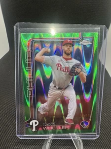 2025 Topps Chrome Zack Wheeler #189 Green Lava /99 Philadelphia Phillies SP - Bild 1 von 3