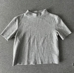 Zara Top Shirt Grau Gr S Damen Rollkragen - Bild 1 von 4