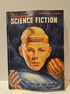 ASTOUNDING SCIENCE FICTION Aug 1951 - M.C. Peace, City of the Phoenix + More - Picture 1 of 5