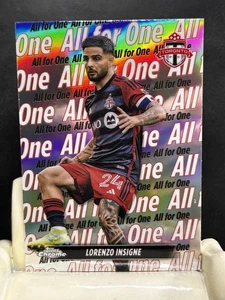 LORENZO INSIGNE 2024 Topps Chrome MLS Soccer  ALL FOR ONE #TT-3 Toronto FC - Picture 1 of 3