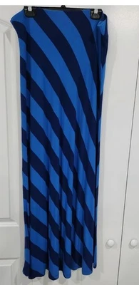 Maxi Vestido Para Mujer Ann Taylor Sin Tirantes Rayas Azules Talla L Pullover Informal  Foto 1 de 4