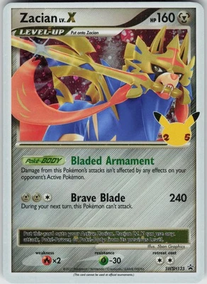 Pokemon Zacian LV. X - SWSH135 SWSH: Sword & Shield Promo Cards Promo NM - Image 1 of 2