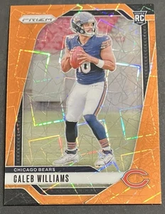 2024 Prizm Caleb Williams Orange Lazer Prizm Rookie RC #301 Chicago Bears - Picture 1 of 2