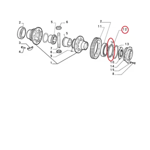 Differential Ring Sp. 0.72 Fiat - Alfa - Lancia Original 7728983 - Picture 1 of 1