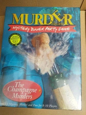 Murder a la carte The Champagne Murders Mystery Dinner Party Game New Sealed - Image 1 of 4