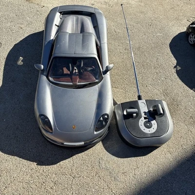 PORSCHE 模型汽车 CARRERA DICKIE SPIELZEUG 银色 GT 1:12 比例 RC 全新带盒 40 mhz — 第 1/4 张图片