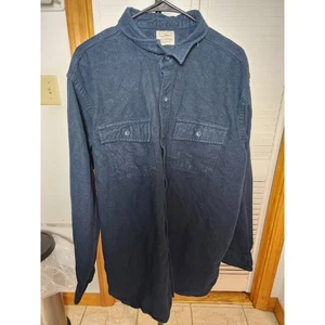 Vintage L.L. Bean Shacket Mens XXL Tall Cotton Flannel Shirt Farmcore - Picture 1 of 6