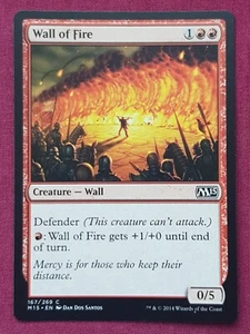Magic The Gathering 2015 CORE SET M15 WALL OF FIRE red card MTG - Bild 1 von 2