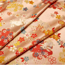 Faux Soie Lapin Jacquard Floral Satin Tissu Brocart Tang Suit Tapisserie Tissu