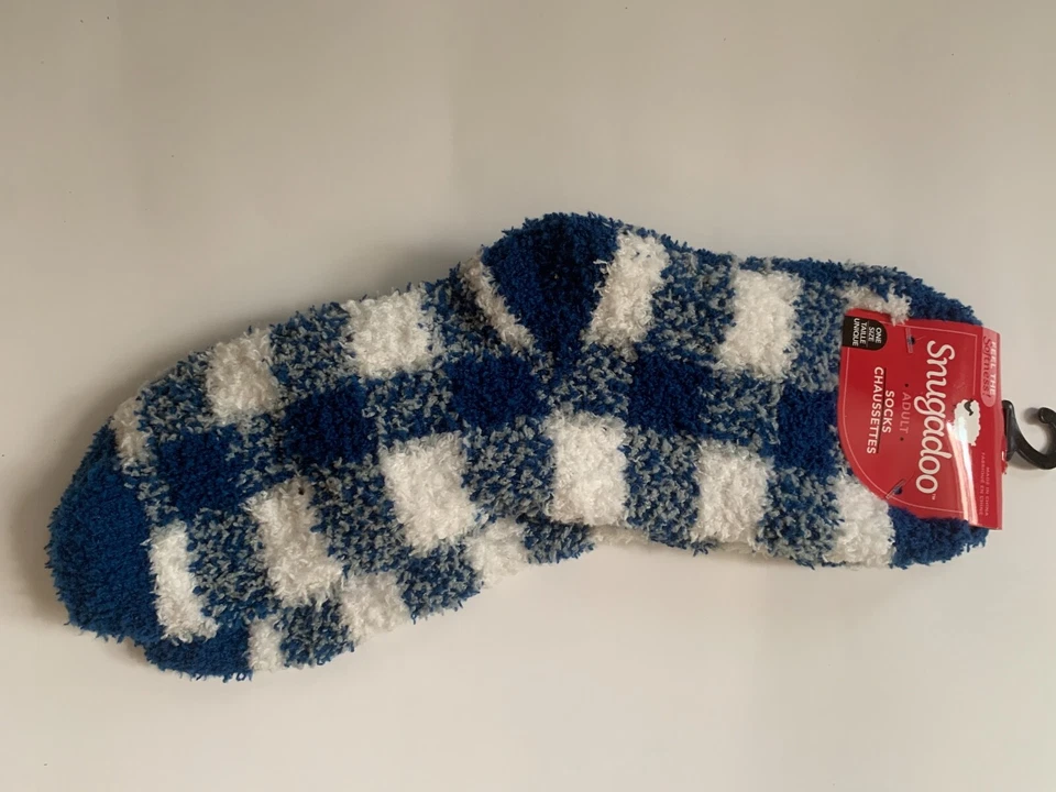 Snugadoo Adulto Azul, Blanco y Gris Cómodo Mujer Calcetines Foto 1 de 2