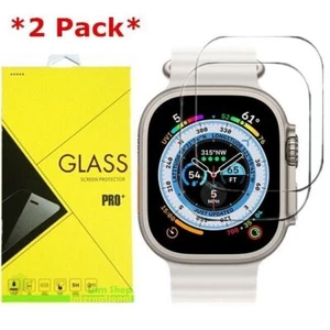 2Pack Tempered Glass Screen Protector for Apple Watch Ultra 49mm - Picture 1 of 6